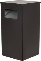 Урна для мусора металлическая Квадро-19, 80 литров, черный