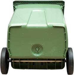 Мусорный контейнер на колёсах, 370 л, желтый